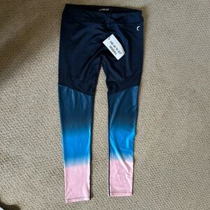 Zyia girls blue ombré leggings NWT
